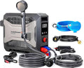 FOGATTI InstaShower GO Pro Portable Propane Hot Shower System 22000 BTU Instant Water Heater with 5000mAh Built-in Battery 12V Pump All-in-One Outdoor Shower for Camping Pets &amp Off-Grid Use