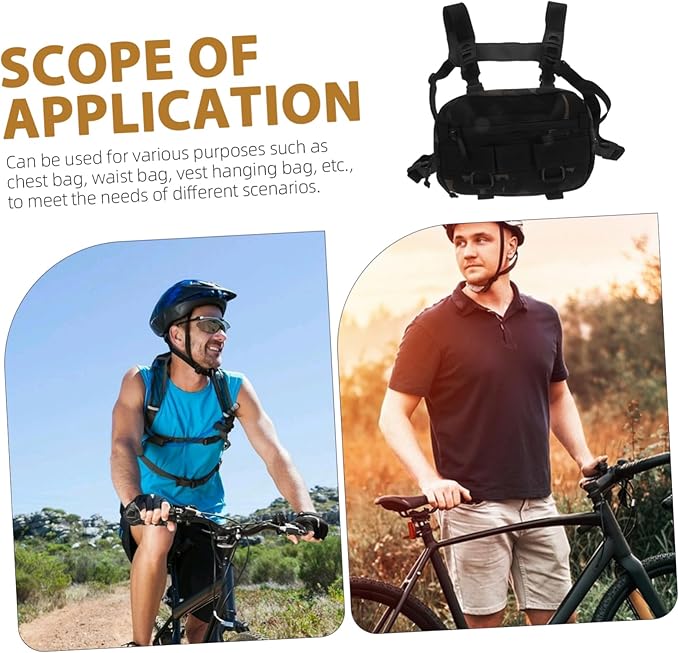 Gatuida Men Chest Pack Versatile Chest Bag for Workouts Multifunctional Storage for Phones Keys for Outdoor Activities Casual Use