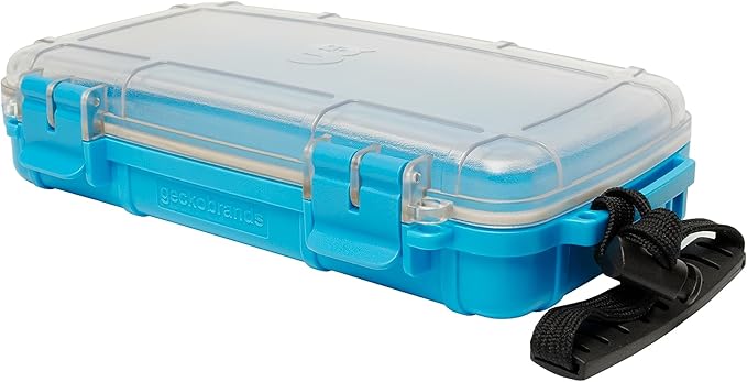 geckobrands Waterproof Dry Box with Silicone Liner – Durable Dust-Proof Crush-Proof Storage for Electronics and Gear