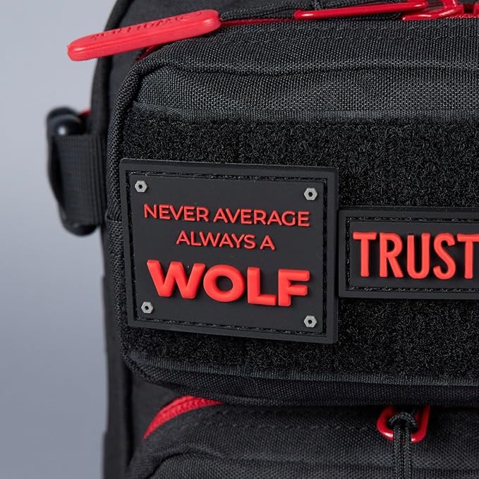 WOLFpak 9L Mini Tactical Backpack (Red Wolf) | Compact Small Everyday Carry Bag for Gym School Travel | Durable Water-Resistant Daypack with Molle System and Patch Panel