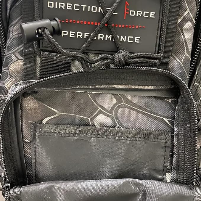 Directional Force | Toma-Hawk Shoulder Bag | Durable Crossbody Bag with Multiple Storage Compartments | Performance Apparel &amp Products (Phoenix Camo)