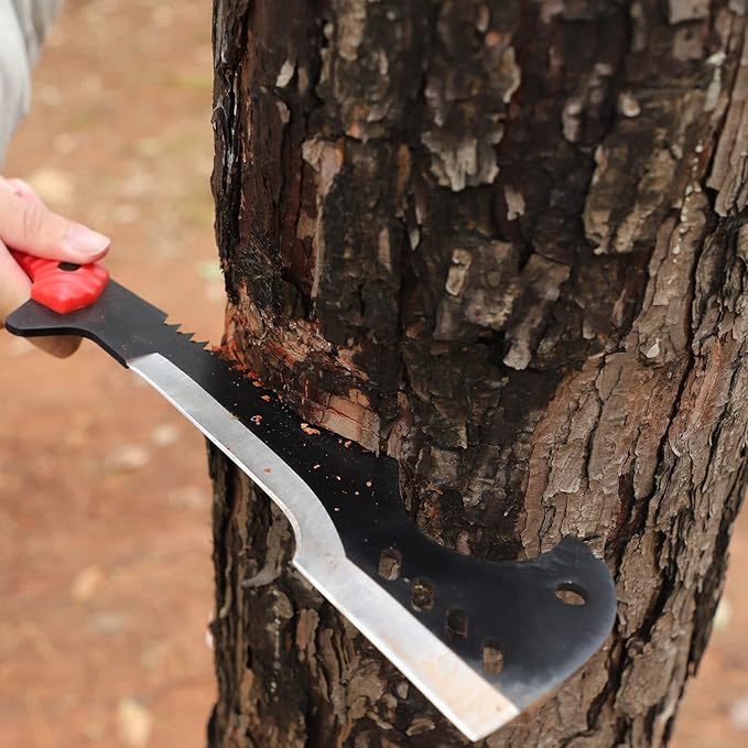 Delacour- Multi-Use Axe MacheteMachete with Nylon Sheath - Survival Machete Ideal for Camping Fishing Hunting Bushcraft - Perfect Brush Axe for Surveying- Gardening Camp Outdoor
