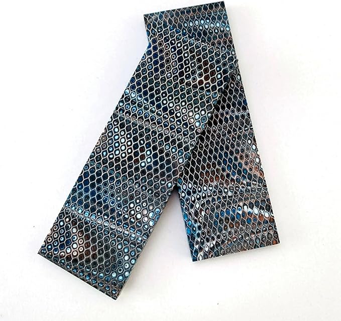 Knife Handle Patch Material Honeycomb Structure Texture DIY Handmade Carving DecorationBest Scales Blanks For Beginners(2pcs12x4x3cm)