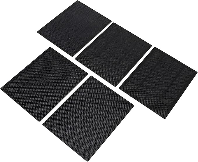 5pcs ABS Mini Solar Panel Wide Compatibility ETFE 13.76oz Silicon Mini Solar Tool for School Experimental Research Projects