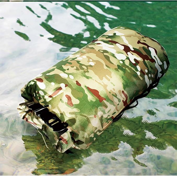 Camouflage Waterproof Dry Bag Portable Waterproof Bag Waterproof Storage Bag Rafting Bag Floating Dry Backpack for Kayaking Rafting Boating Swimming Fishing Hiking (10L)