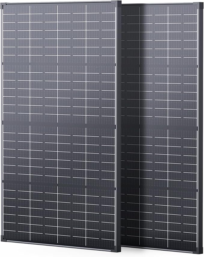 430W Anti-Shading Bifacial Solar PanelCallsun 2PCS 215 Watt N-Type 16BB Monocrystalline PV Module Over 25% High EfficiencyIdeal for 12V/24V SystemRVMarinePower StationOff-Grid
