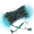100 Counts Aqua LED Christmas Lights – 50ft 5mm Aqua Christmas Lights Outdoor Commercial Grade Waterproof Indoor Christmas Tree Decorations Green Wire Mini Aqua String Lights UL IP:65