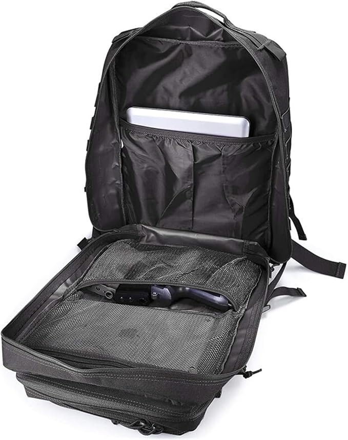 Compatible For 50L Tactical Backpack Men's Travel Large Capacity Rucksacks Men Outdoor Sports Multi-functional Bags(B090-GREEN)