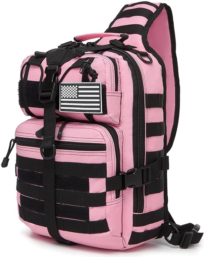 ATBP Tactical Sling Pack Big Crossbody Backpack Over Shoulder Bag Military for Men Hiking Outdoor Sport Gym