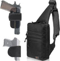 TECEUM Tactical Compact Sling Bag – CCW for Everyday – 10+ Styles – Shoulder EDC Crossbody Bag for Concealed Carry of Handgun