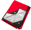 Arcturus All-Weather Outdoor Survival Blanket Thermal Emergency Blanket Reflective Heat Tarp with Grommets Lightweight for Camping Backpacking Hiking &amp Emergency Car Kits Red 60x82in