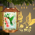 Solar Lanterns Outdoor WaterproofBirthday Gifts for Women Mom Grandma Garden DecorHanging Solar Lights Wall Mount Decorations for YardFront PorchPatioLawn Pathway Landscape(Hummingbird)