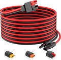 Solar to Anderson Extension Cable 10AWG Solar Connector for RV Foldable Solar Panel Portable Power Station Solar Generator(75FT)