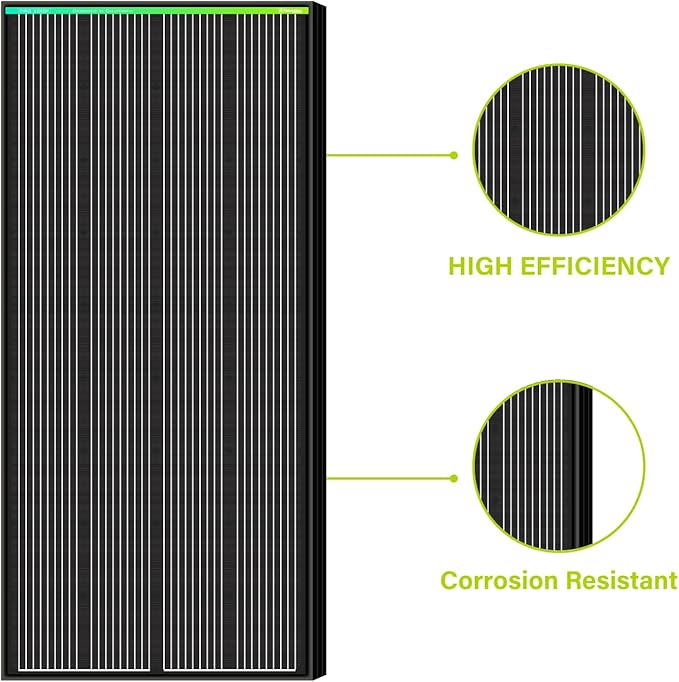 Newpowa PRO 200 Watt 12 Volt Monocrystalline 200W 12V Solar Panel 9 busbar PV Module High Efficiency Mono Module RV Marine Boat Off Grid