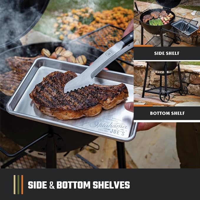 Oklahoma Joe's Blackjack 21.5 in. Heavy-Duty Kettle Charcoal Grill with 382 sq. in. Cooking Area Black