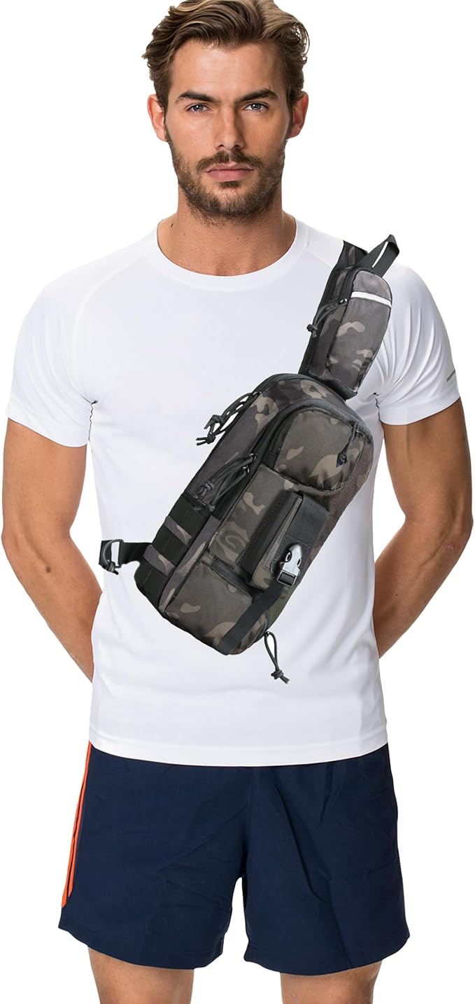 Sling Backpak Tactical Chest Pistol Bag Shoulder Bags Crossbody Sling Backpack Holster Bag for Concealed Carry