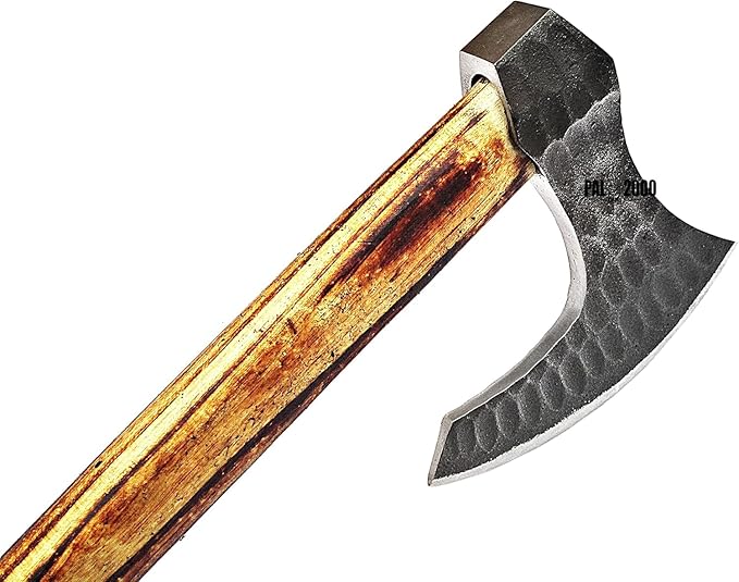 Splitting Axe Camping Chopping Hatchet Viking Tomahawk Battle Hunting Outdoor Solid Wood Handle 2038