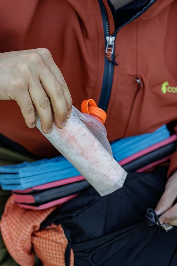 Vecto Water Collection and Filtration Bag (2L 3L) - 28mm Neck Compatible with Popular Filters - Wide Opening for Easy Water Collection - Lightweight Compact Durable Tethered Cap and Slider