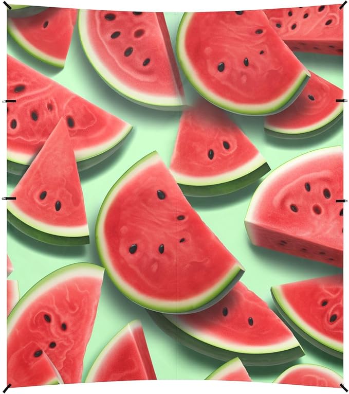 ALAZA Watermelon Summer Fruit Beach Tent Sun Shelter Portable Canopy Sunshade for Outdoor Camping Picnics Backyard Fun 10x9 ft