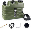 Digury 5 Gallon Water Jug Camping Water Container BPA Free Water Storage with Spigot No Leakage Portable Emergency Water Tank for Outdoor Hiking Camping Picnic Supplies Green