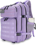 Lovelinks21 25L Tactical Backpack for Men and Women Military Backpack Small Assault Pack Molle Backpack Bug Out Bag Travel Rucksack Daypack (Light Purple)