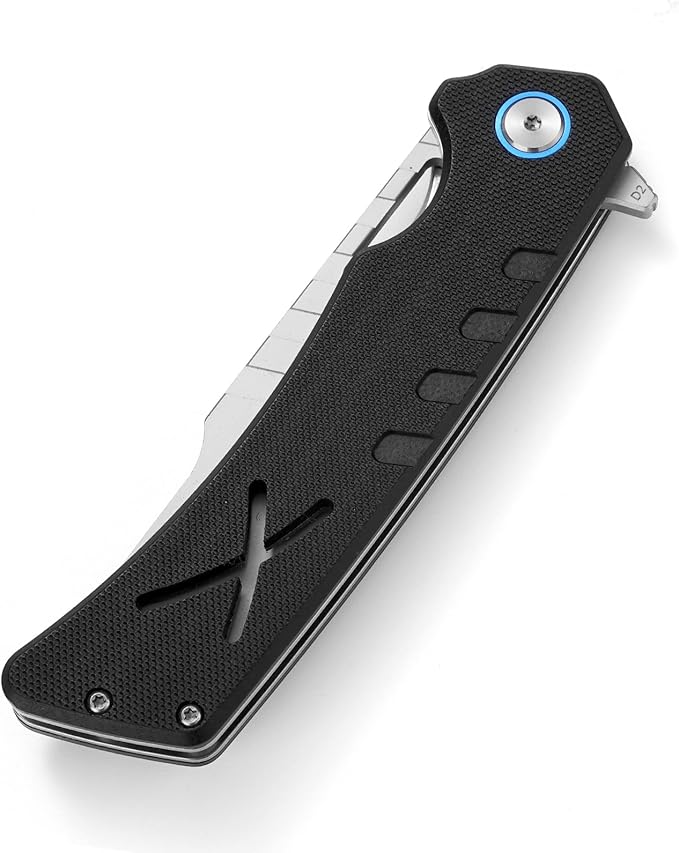 BTFLY G10 Handle Tactical Folding Knife D2 Steel Tanto Blade 3.7in EDC Pocket Knife with Liner Lock &amp Stainless Steel Clip Lightweight Bushcraft Camping Survival Knife for Men Adult