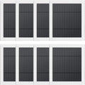 8 Pack IP65 Solar Panel for Rings Camera 4W Solar Charger Compatible with Rings Spotlight &ampAll-New Stick Up Outdoor Cam Battery 10ft Long Cable with USB-C to Barrel Plug Adapter