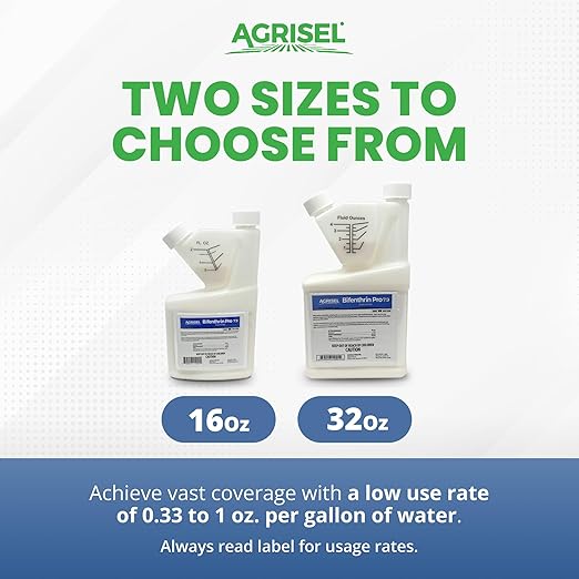 Agrisel Bifenthrin Pro 7.9 Insect Control Safe for Plants &amp Crops Insecticide Effective Against 125+ Insects Includes 3-Pack of Agrisel Protective Gloves 32 Ounces