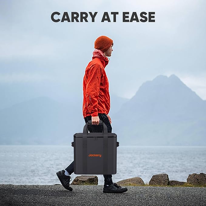 Jackery Carrying Case Bag (L Size) for Explorer 1000 Plus/1500/1500 Pro/2000 Pro Plus Portable Power Station - Black (Power Station Not Included)
