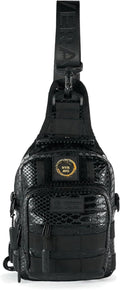 WOLFpak 4L Mini Tactical Sling Bag (King Cobra) Compact Crossbody Backpack for Gym Travel &amp EDC | Tactical Shoulder Bag with Multiple Pockets – Lightweight Durable Sling Pack for Men &amp Women
