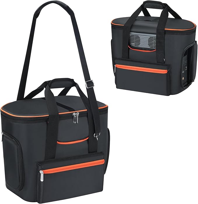 Carrying Bag Compatible with ECOFLOW DELTA 2 Power Station Carrying Bag Soft Padded with Shoulder Strap &amp Handle Portable Generator Cover Compatible with Ecoflow Delta 2 for Outside