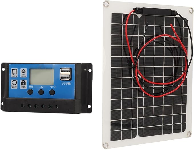 300W Solar Panel Kit DC 12V 24V 50A High Efficiency Solar Charger IP67 Waterproof with Controller for RV Camper