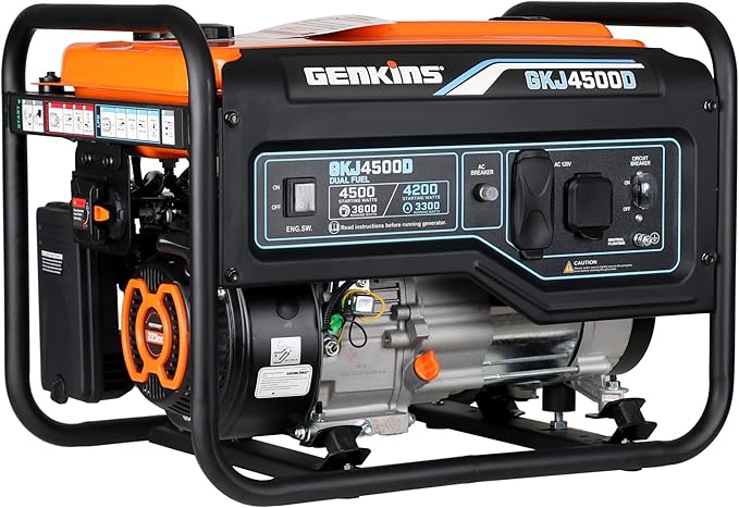 4500 Watt Dual Fuel Generator Propane &amp Gas
