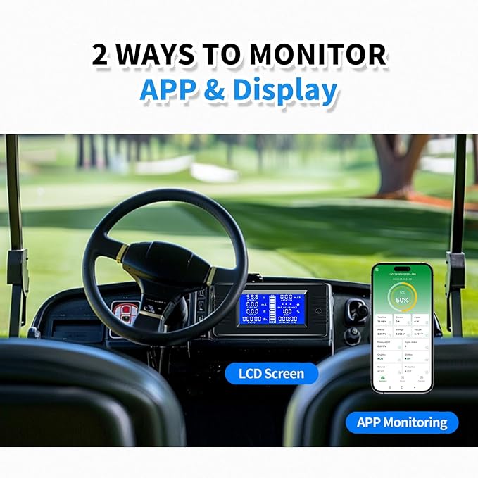 LOSSIGY 36V Lithium Golf Cart Battery 36 Volt 100Ah LiFePO4 Battery with 25A Lithium Charger Perfect for Golf CartsTrolling Motors Marine Built in 200A BMSPeak Current 1000A