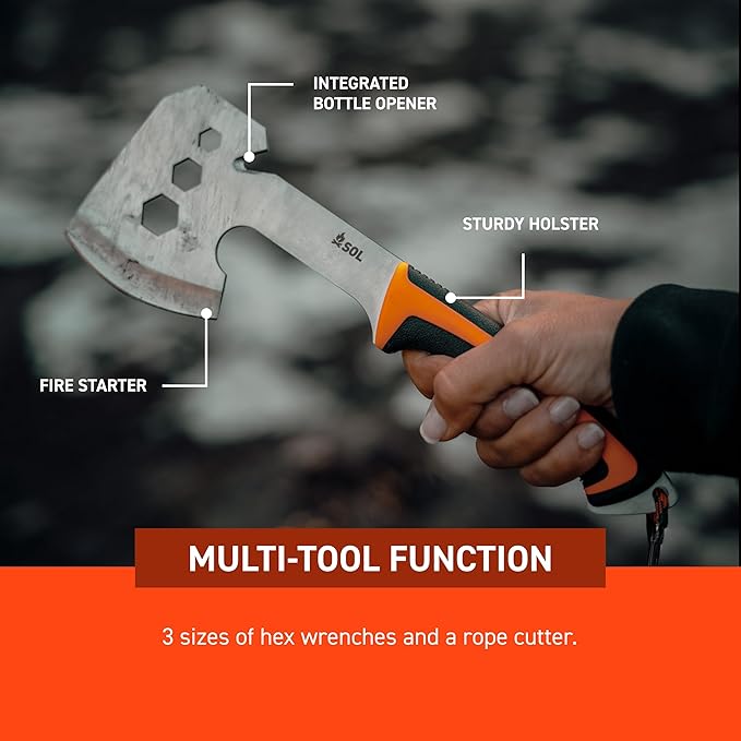 S.O.L. Survive Outdoors Longer SOL Camping Gear Stoke Camp Hatchet