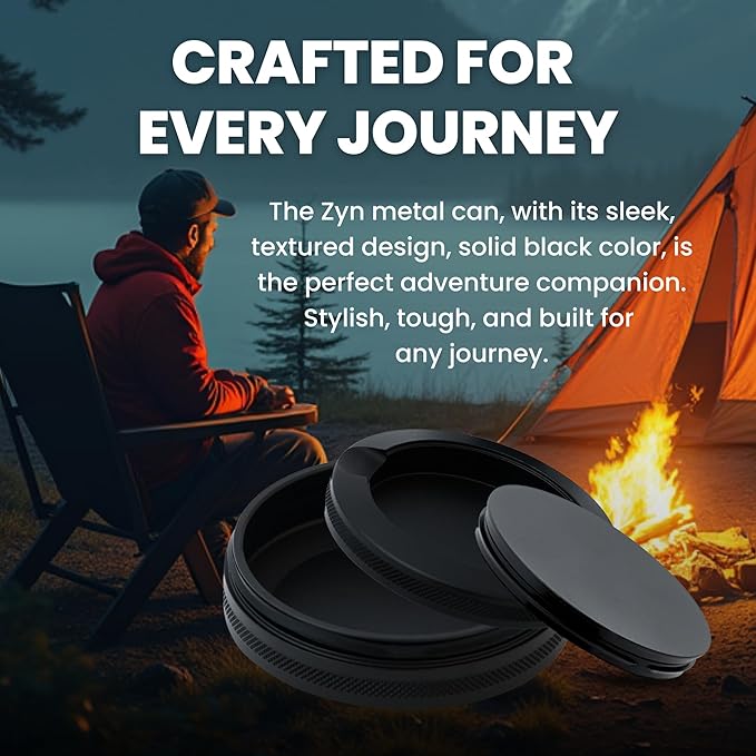 Premium Zyn Metal Can | Zyn Holder | Metal Zyn Container | Moisture &amp Odor Proof Container | Aluminum Zyn Can &amp Organizer | Dip Can | Zyn Tin | Zyn Gifts for Men | The Phantom