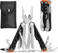 HANSHI 15 in 1 Multitool Pliers with Scissors Upgraded Heavy Duty Stainless Steel Multi Tool with YG10 Tungsten Steel Replaceable Wire Cutters for Survival Camping HikingRepair and Gift (Black)