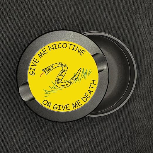 Buzz &amp Heaters Metal Can for Zyn | Aluminum Pouch Holder | Aluminum Case for Zyn Storage Container | Funny Gifts for Him | Meme Gifts | Give Me Nicotine