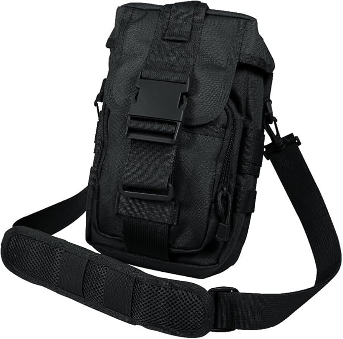 Black Tactical Flexipack Molle Shoulder Bag