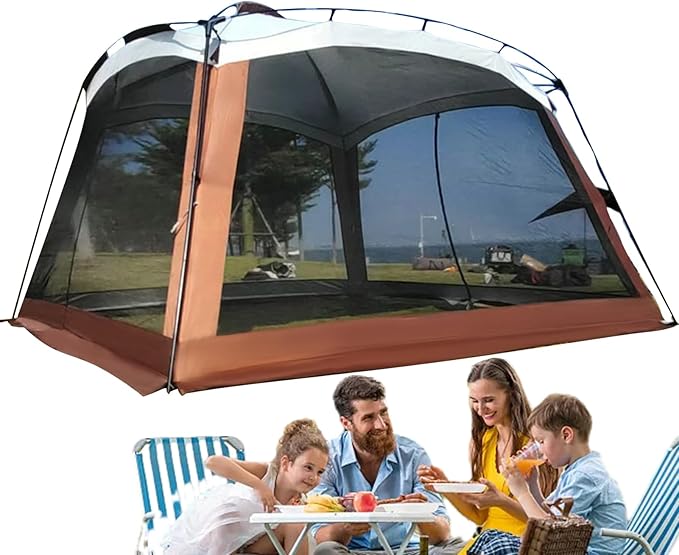 Mesh Tent | UV Resistant Sunshade HouseCamping Screen Tentfor Picnic Family Trip Backyard Road Trips Travel Beach