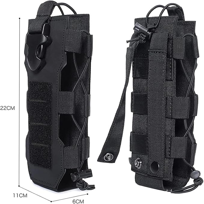 Laser Cut Design Molle Adjustable Water Bottle Holder Outdoor Sport Tactical Bottle Pouch for Backpack Belt Molle Radio Pouch