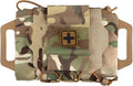 Tactical Molle Medical IFAK Pouch Rapid/Quick Deploy First Aid Kit Pack Emergency Survival Bag Two-Piece System Medical Roll Carrier Handle Outdoor Sport Hunting Bag (CP)