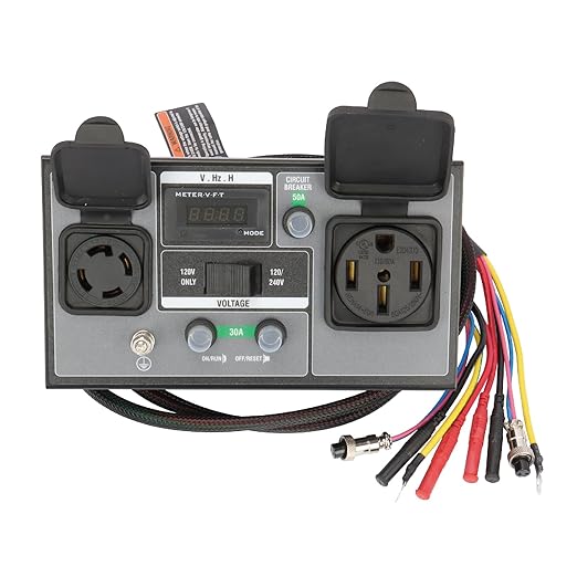 GENMAX 50-Amp RV Ready Parallel and Series Kit for Linking Two 120v GENMAX Inverter Generators to get 240v Output Ideal for Camping Outdoor &amp Home Backup