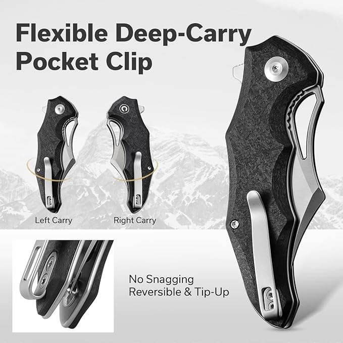 CIVIVI Chiro Cool Pocket Knife for EDC Folding Knife with Flipper 3.1 14C28N Blade G10 Handle Utility Knife for Men Women C23046-3