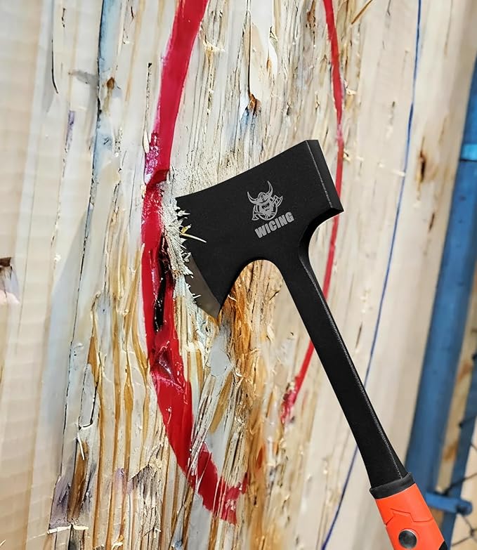 17 Inche Throwing Axe Set Carbon Steel and Non-Slip Shock-Absorbing Grip for Axe Throwing Recreation Competition