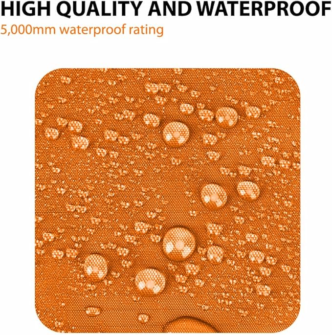 Gold Armour Rainfly Tarp Hammock Premium 14.7ft/12ft/10ft/8ft Rain Fly Cover Waterproof Ultralight Camping Shelter Canopy Survival Equipment Gear Camping Tent Accessories (Orange 12ft x 10ft)
