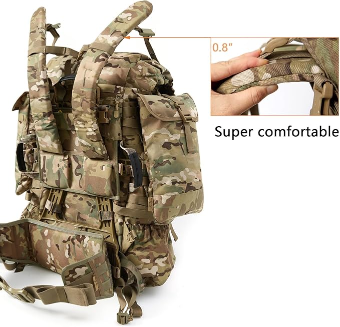 MT FILBE 100L Modular Rucksack System Military Ruck with External ABS Frame Detachable Assault Pack &amp Hydration Carrier