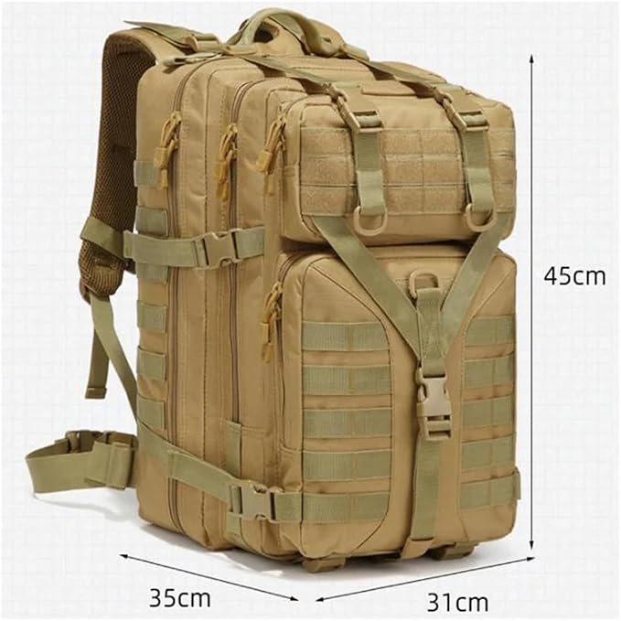 EPANO New Men Tactical Backpack 50L Capacity Waterproof Outdoor Sport Hiking Camping Hunting Backpack Bags for Men(C)
