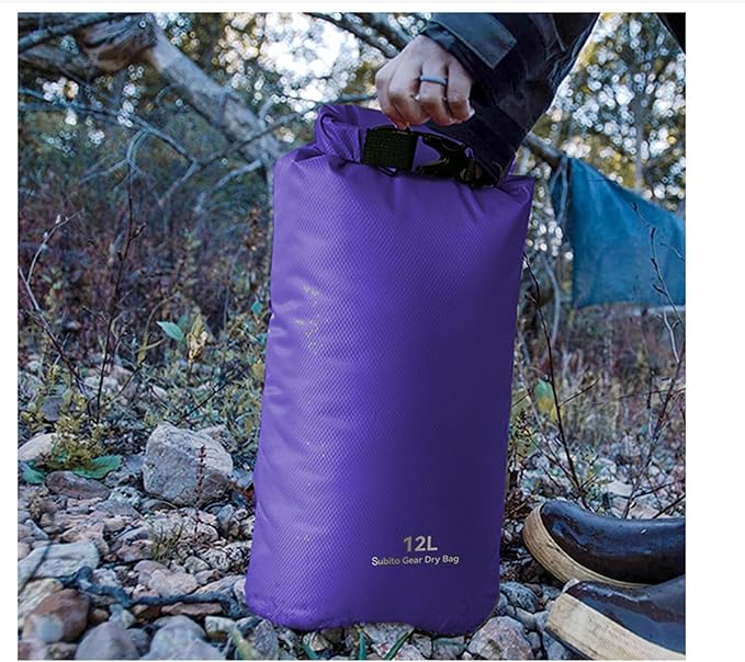 Ultralight Dry Sack Set Lightweight Roll Bag Compression Bag Set for Travelling Outdoor and Camping (5L+12L+20L)