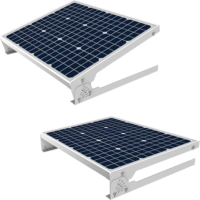 SUNER POWE Adjustable Solar Panel Mount Racks - Folding Mounting Tilt Brackets for Wall Roof RV and Off Grid Solar System